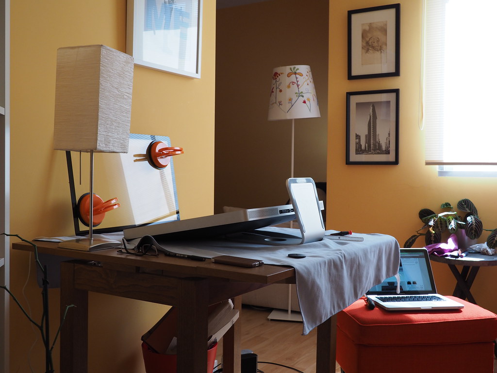 Set everything up in a comfortable environment and get to work!