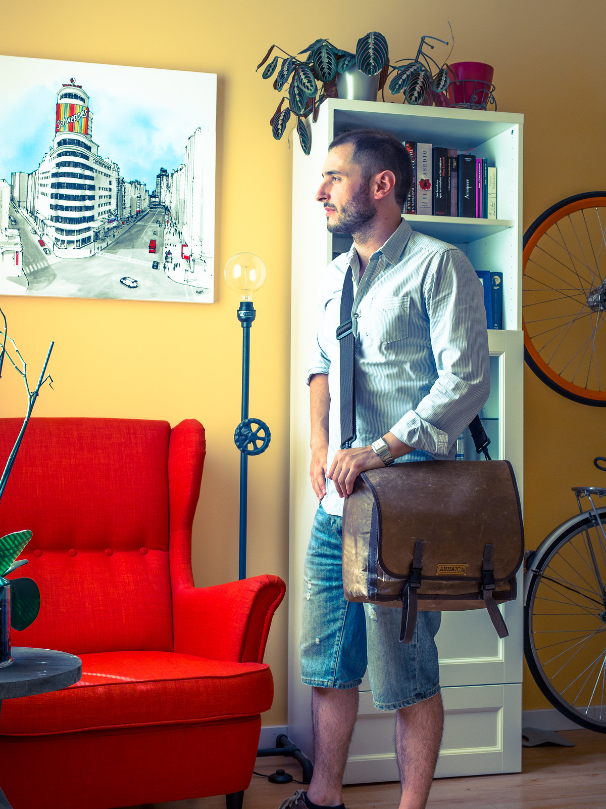 A stylish messenger bag