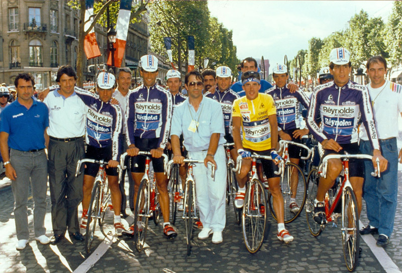 Reynolds team during the 1988 edition of the Tour de France